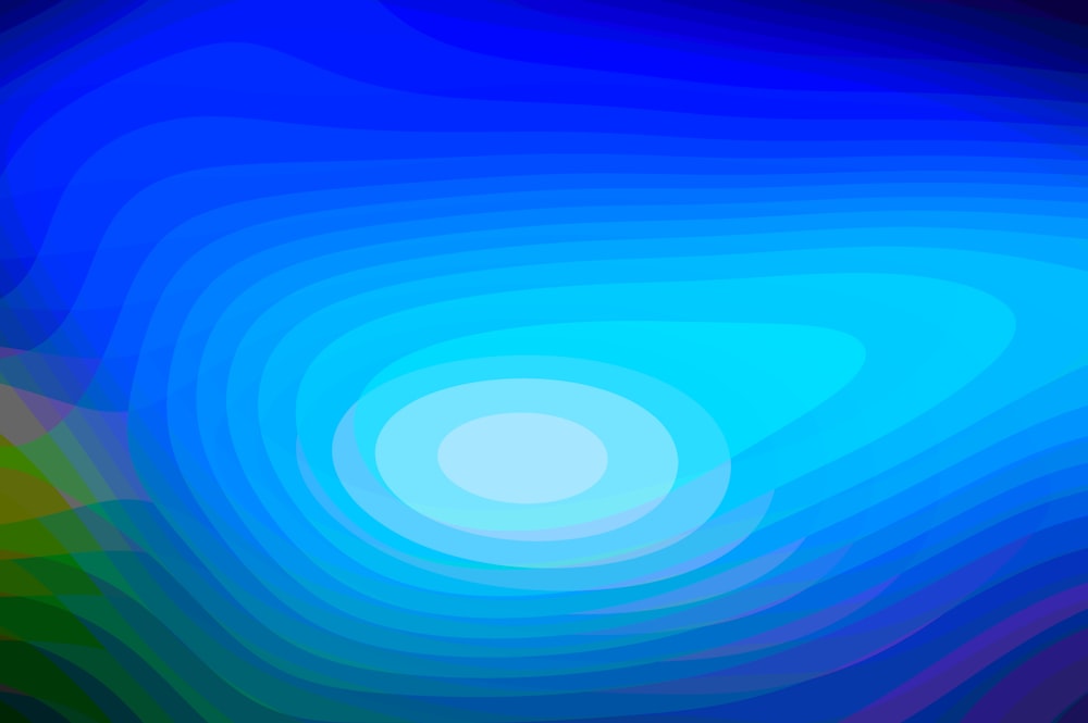 a blue and green background with a circular design