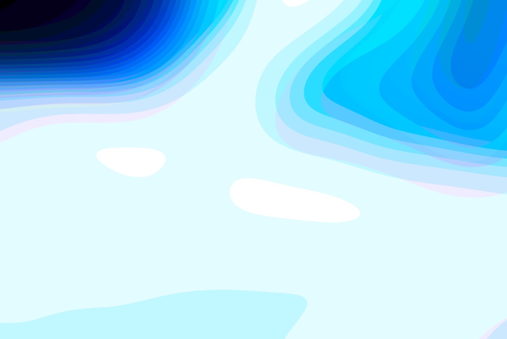 a blue and white abstract background with a wavy design