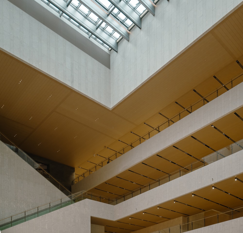 a large building with a skylight above it