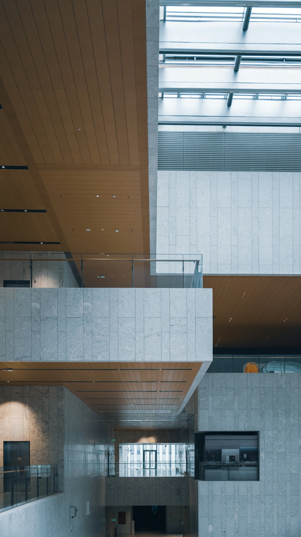 a large building with a skylight above it