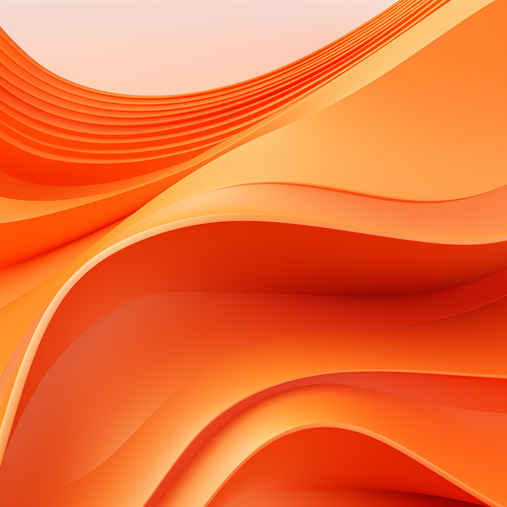 an abstract orange background with wavy lines