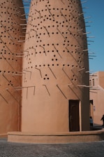 a building that has a lot of holes in it