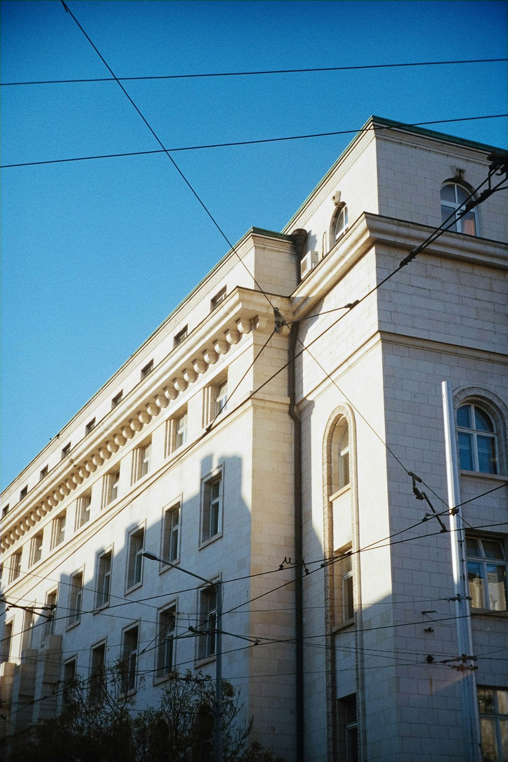 a building with a clock on the side of it