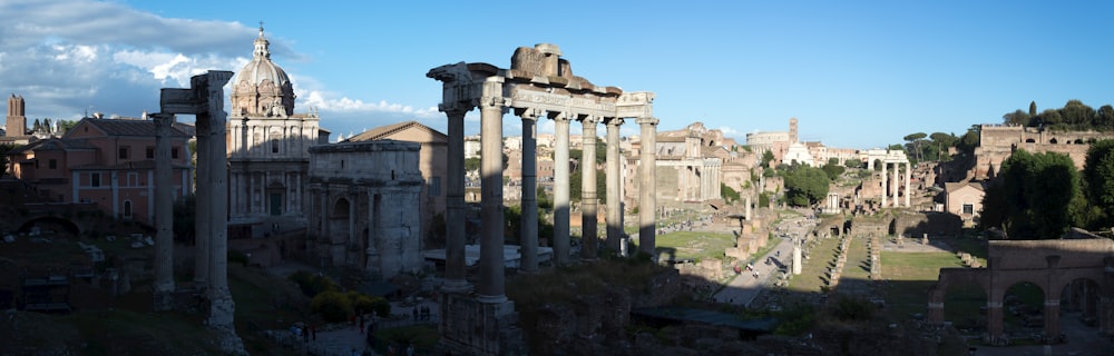 Die Ruinen der antiken Stadt Pompeji