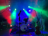 a group of musical instruments on a stage