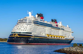 a large cruise ship in a body of water