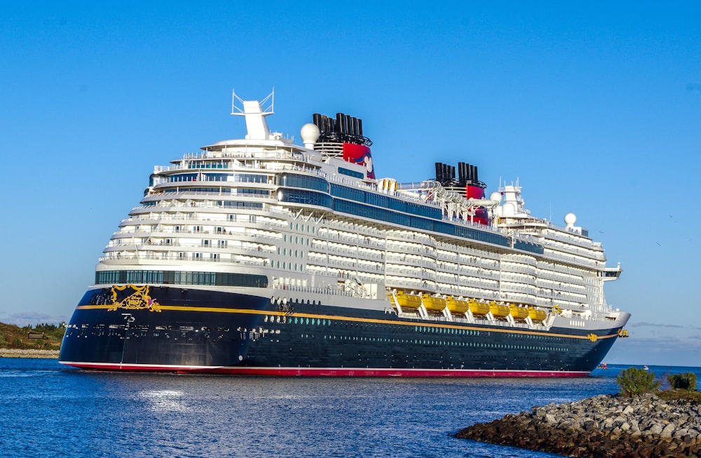 a large cruise ship in a body of water