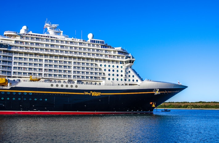a large cruise ship in a body of water