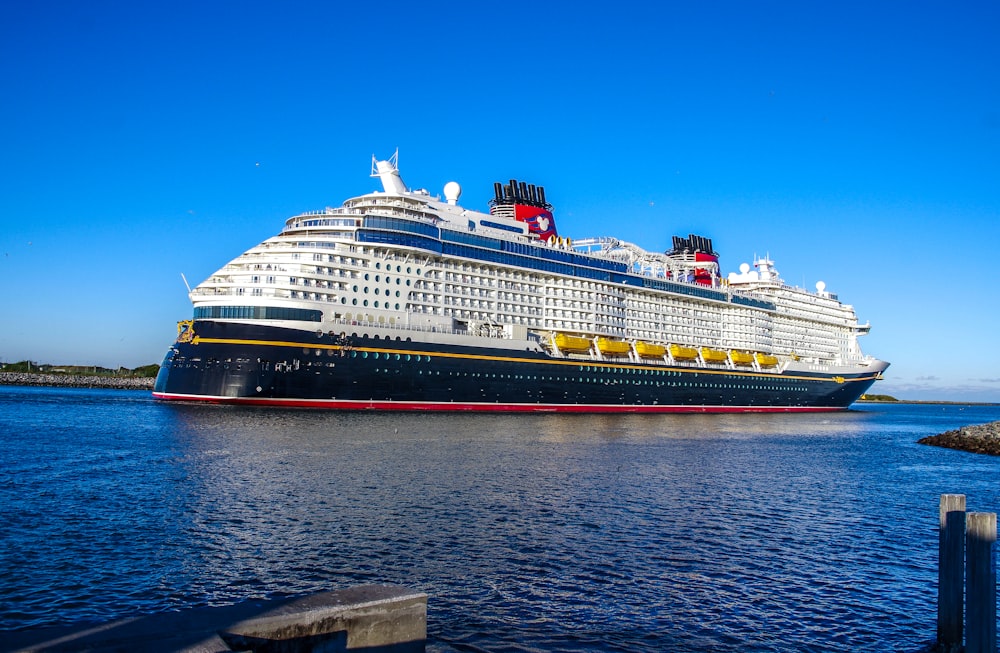 a large cruise ship in a body of water