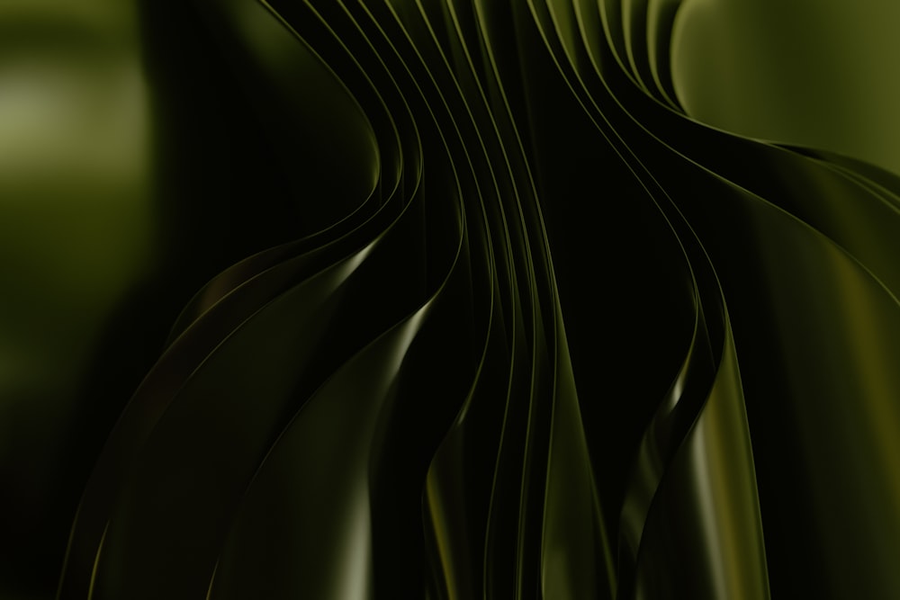 a green abstract background with wavy lines