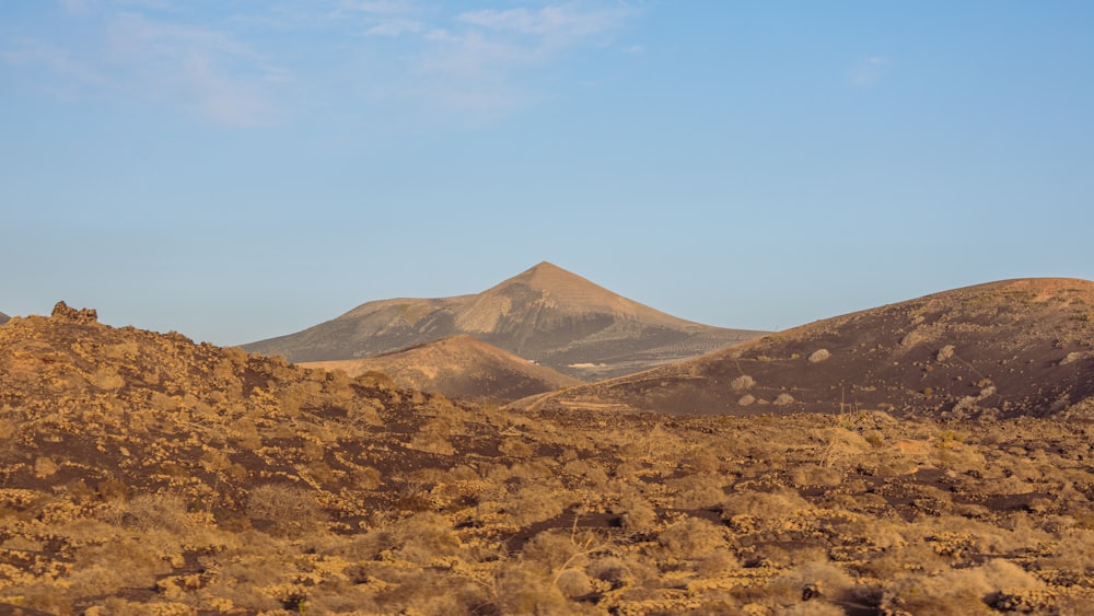 a view of a mountain range from a distance