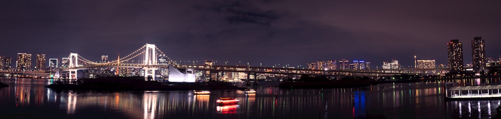 a large bridge over a large body of water