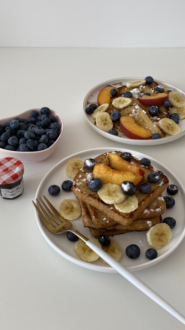 French toast with berries and syrup