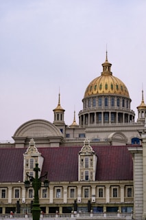 a large building with a dome on top of it
