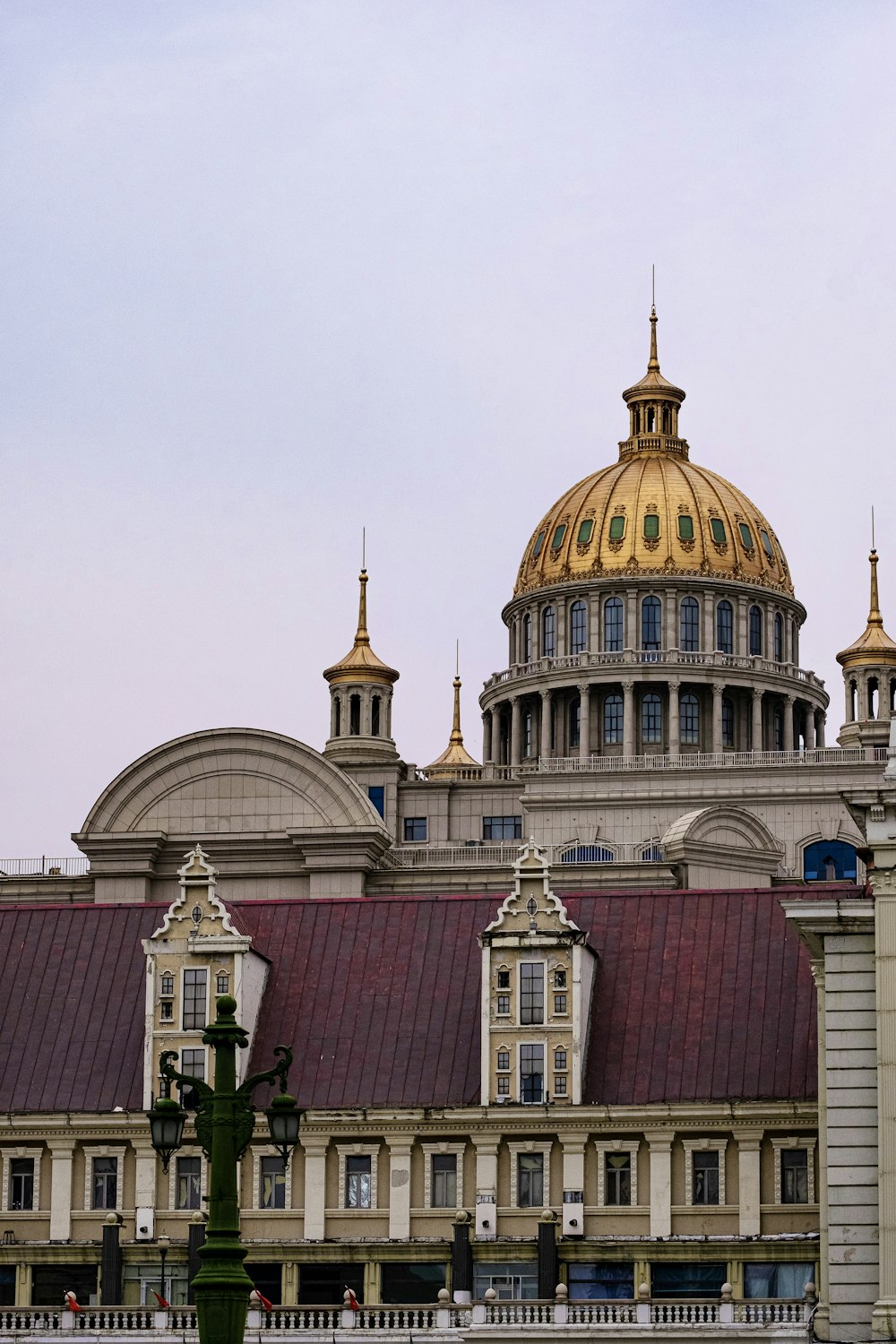 a large building with a dome on top of it