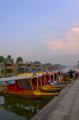 a bunch of boats that are sitting in the water