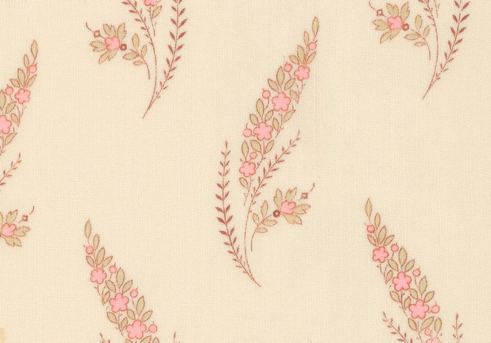 a white background with pink flowers and leaves