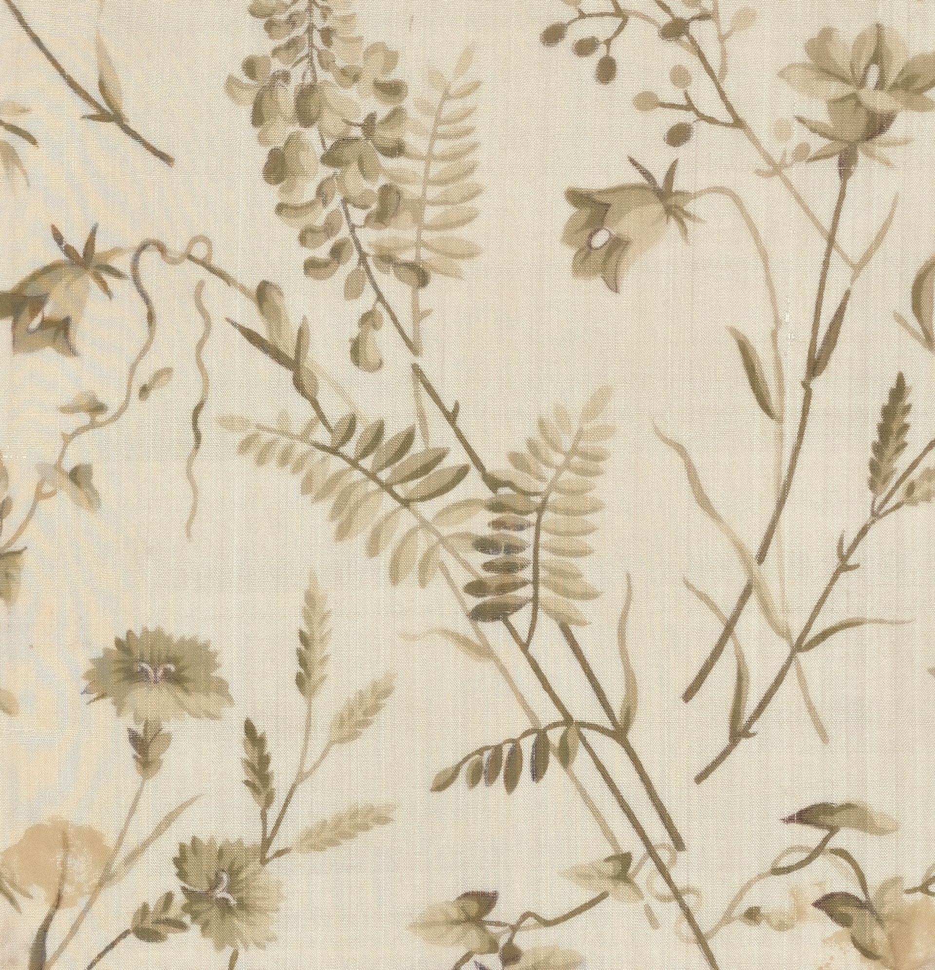 A vintage floral pattern with muted earth tones.