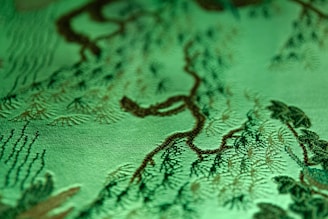 a close up of a pattern on a cloth