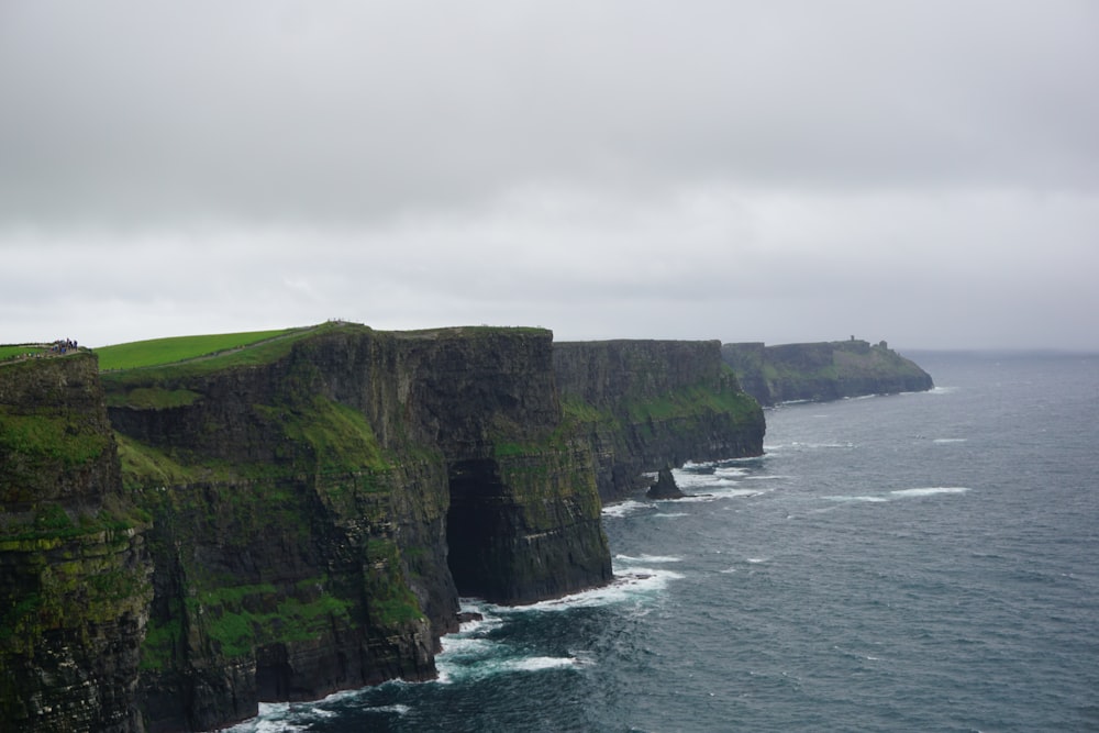 the cliffs of the cliffs of mohere on a cloudy day