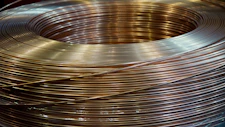 a coil of copper wire on a table