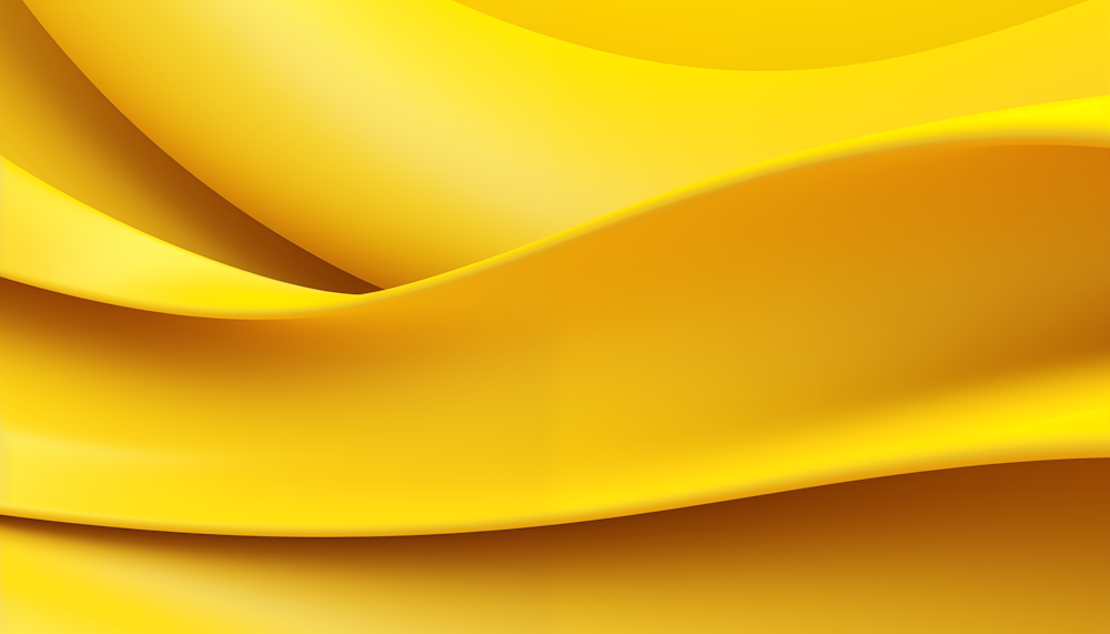 a close up of a yellow background with wavy folds