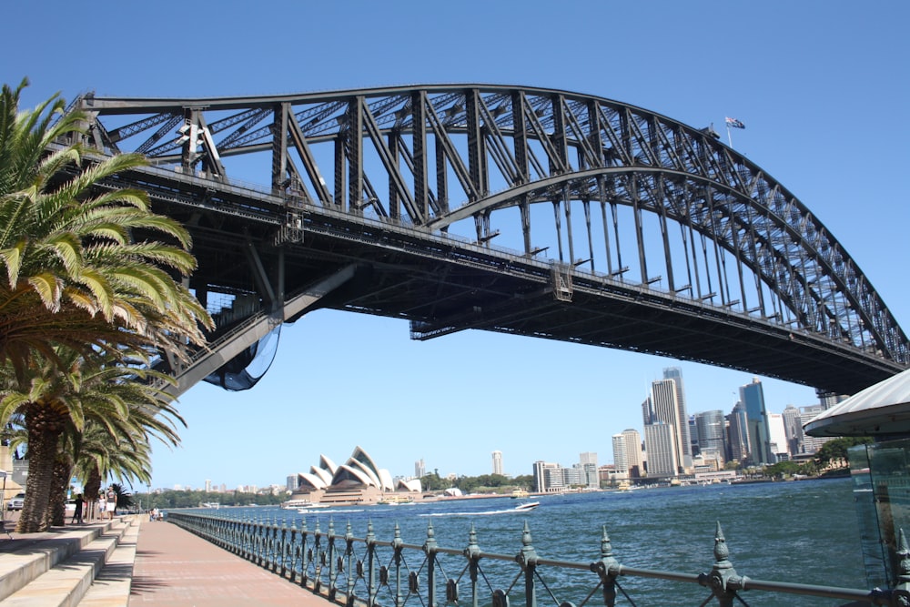 a large bridge over a body of water