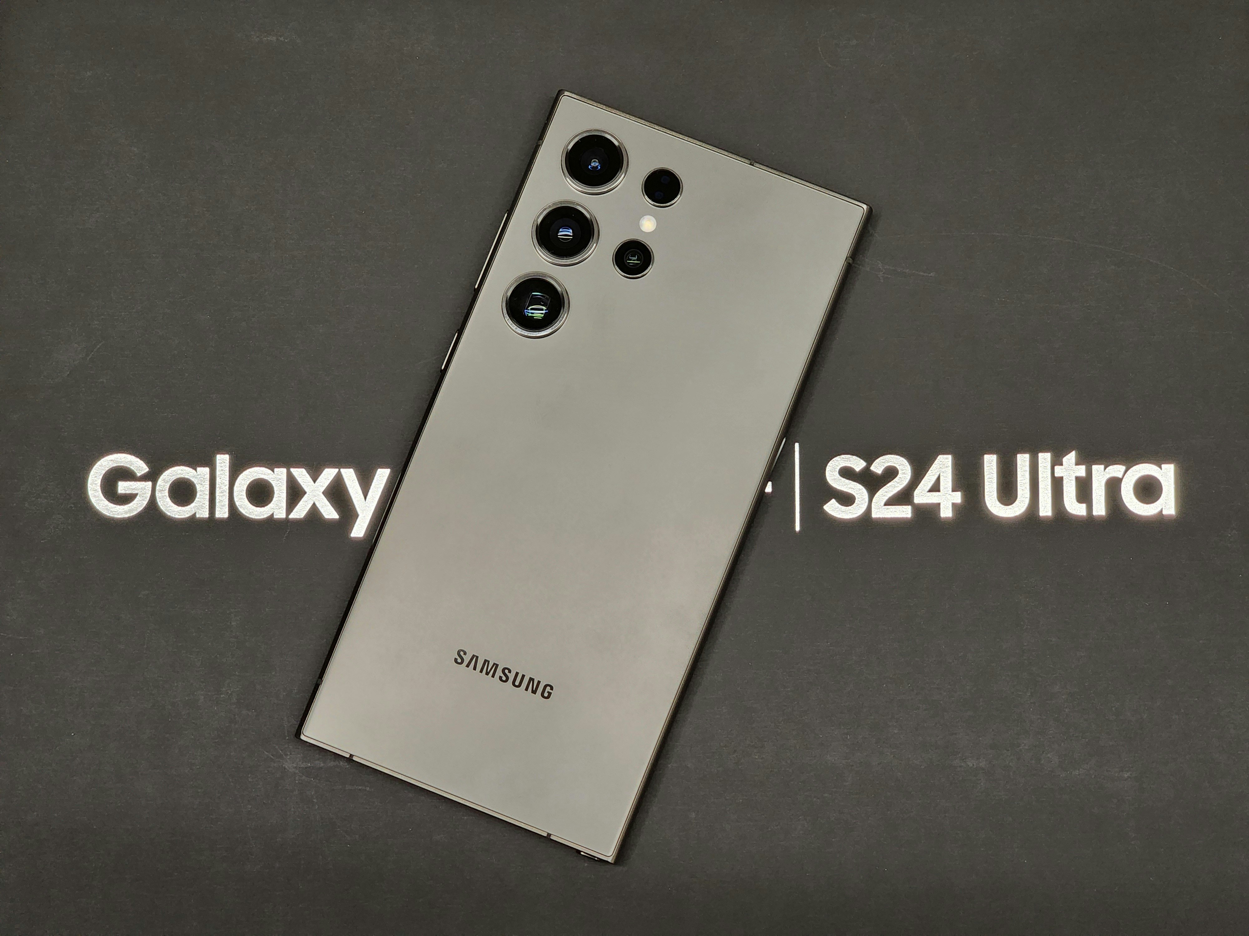 Samsung Galaxy S24 Ultra displaying advanced camera features and S Pen functionality