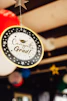 a graduation decoration hanging from a ceiling