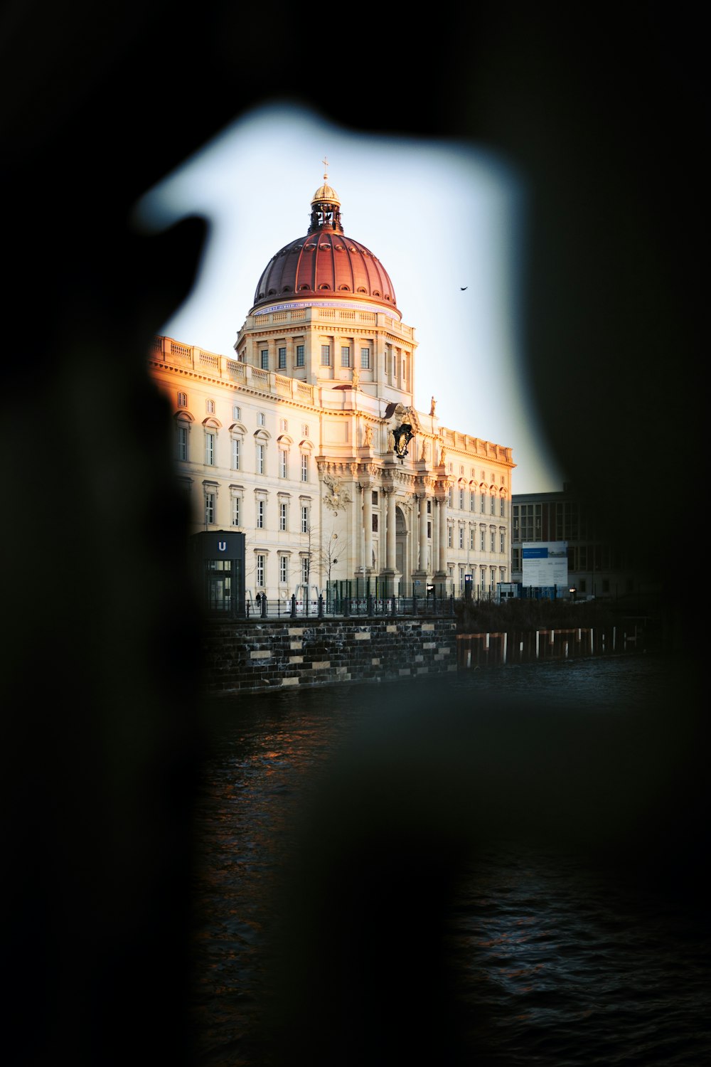 a large building with a dome on top of it