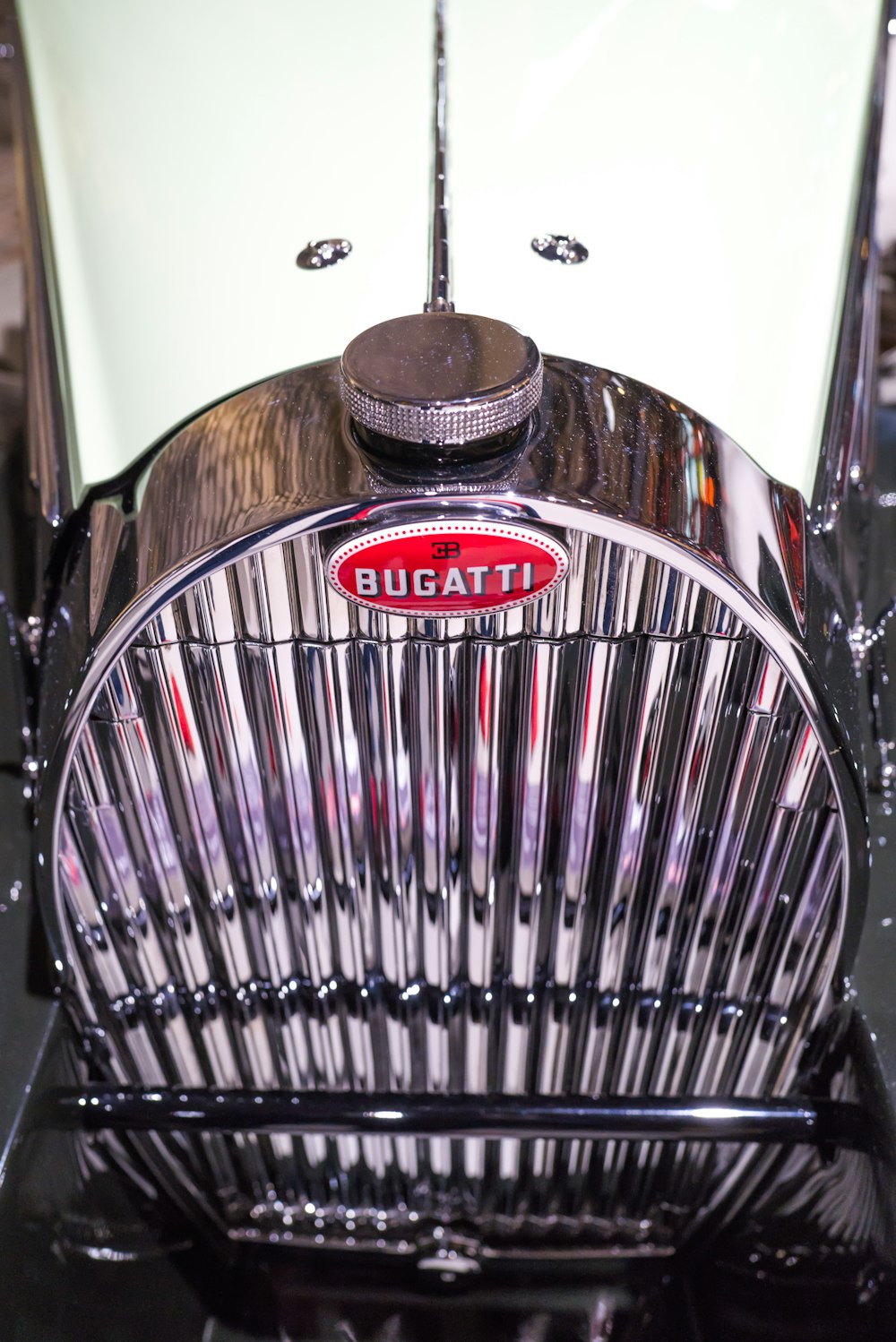 a close up of the front of a motorcycle