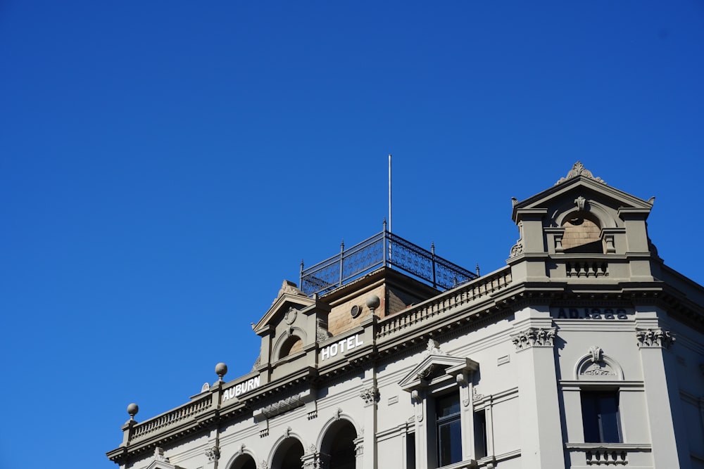 a tall building with a clock on the top of it