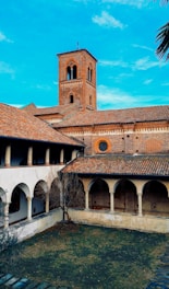 a large building with a clock tower on top of it