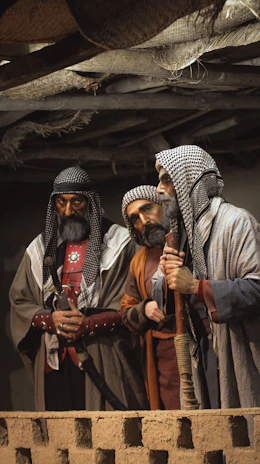 a group of men standing next to each other