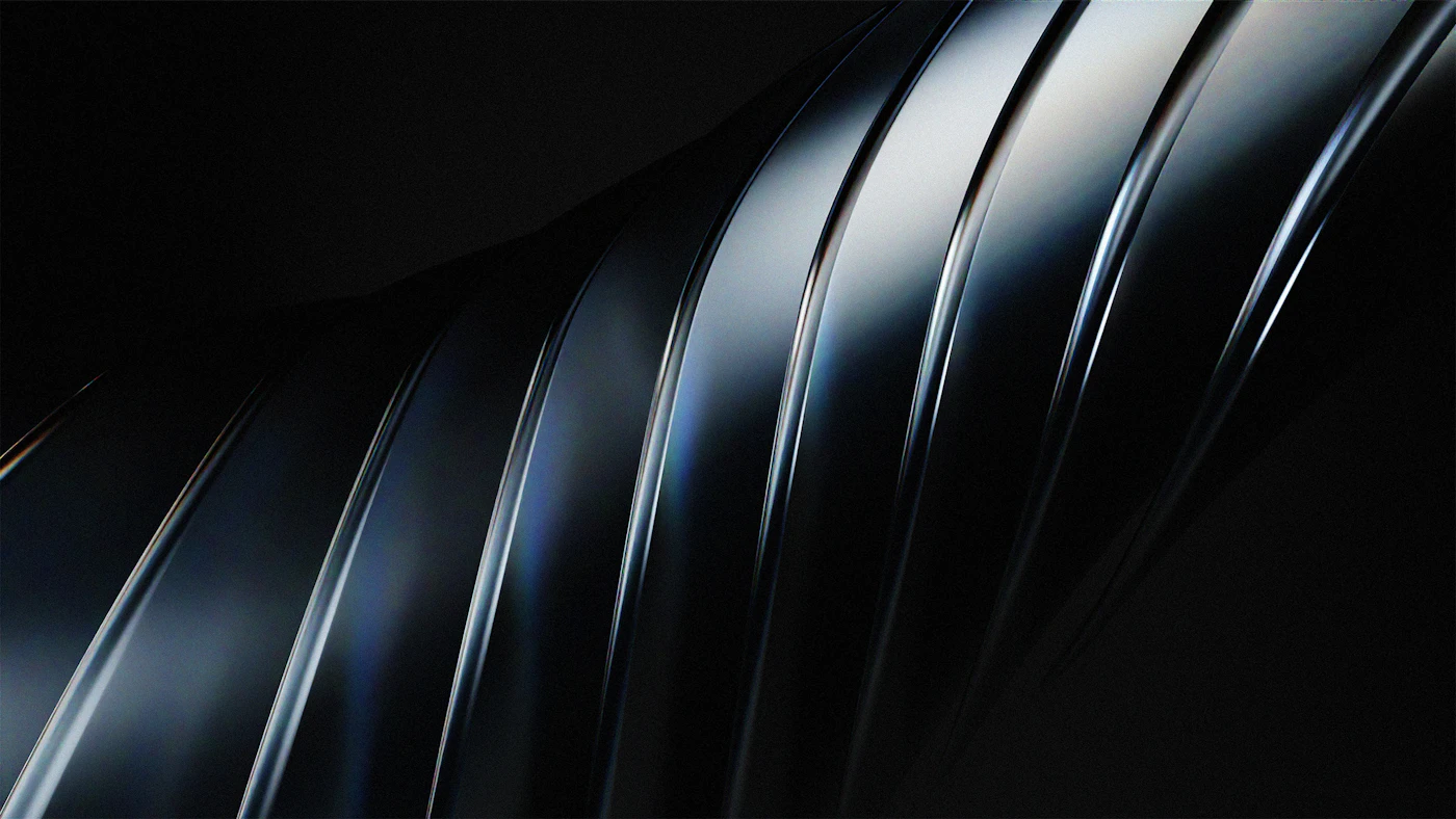 Abstract dark metallic form