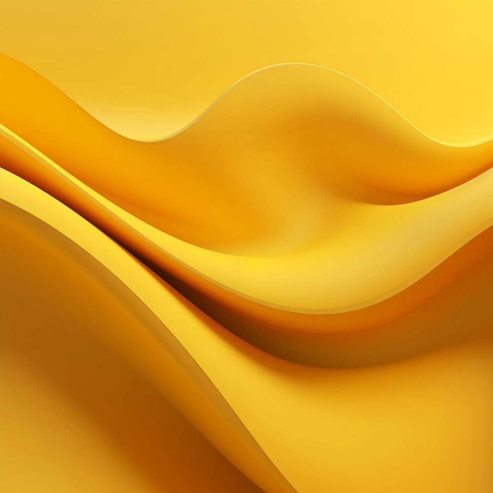 an abstract yellow background with wavy lines