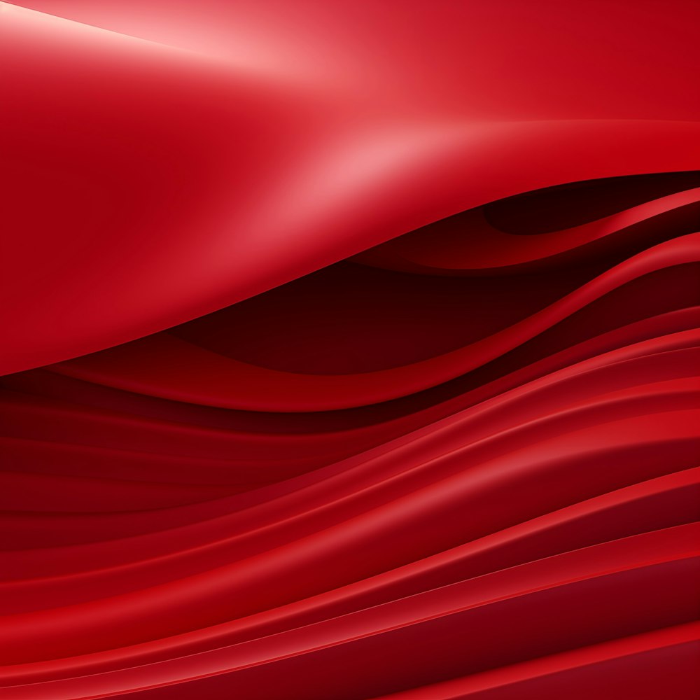 a close up of a red background with wavy lines