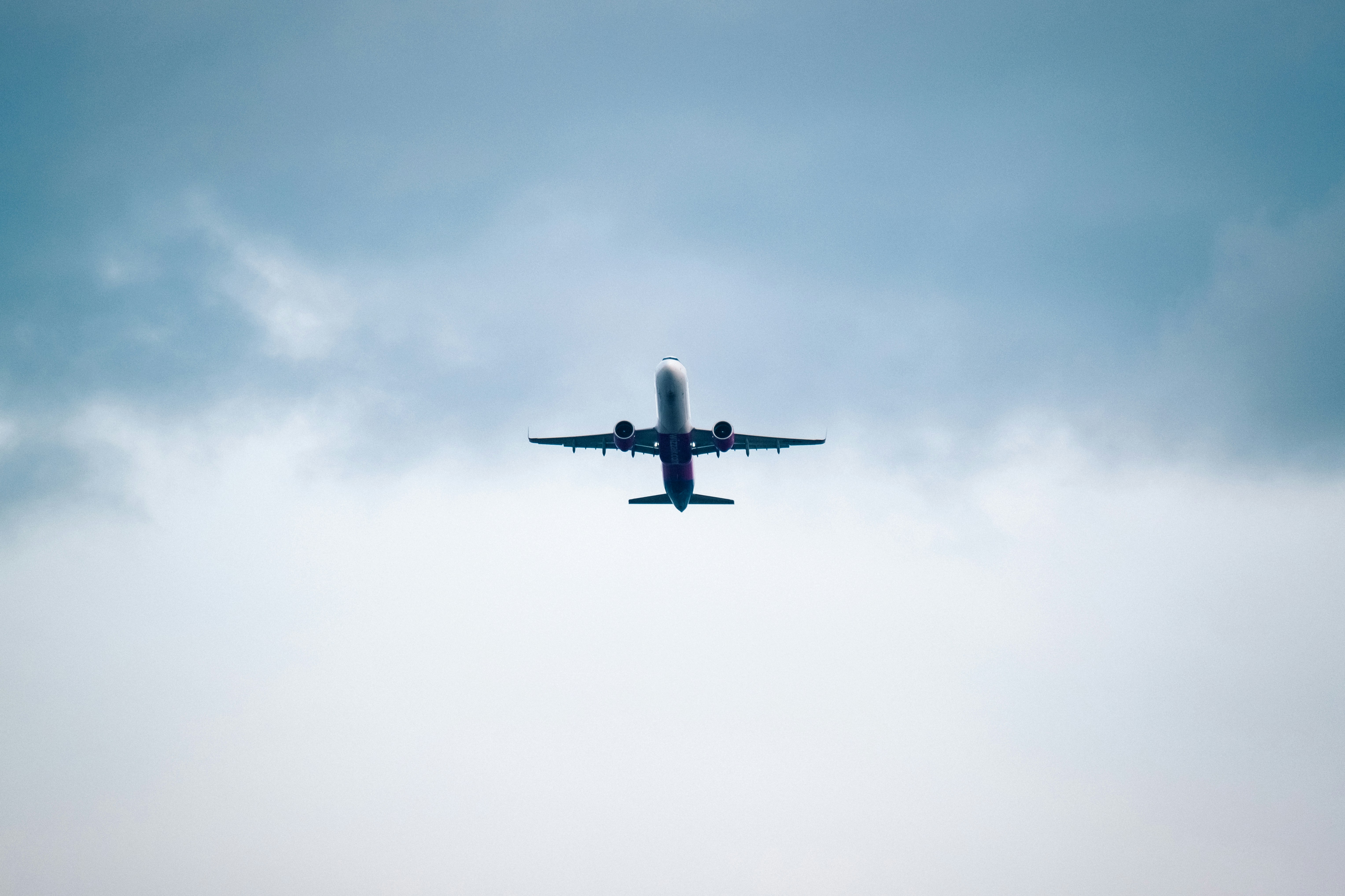 a large jetliner flying through a cloudy blue sky, 🛩️ My buddy Paul said to take a photo of him passing above my home...ok, but was it that hard to not blink for like 10 seconds? ...bruh 🗿