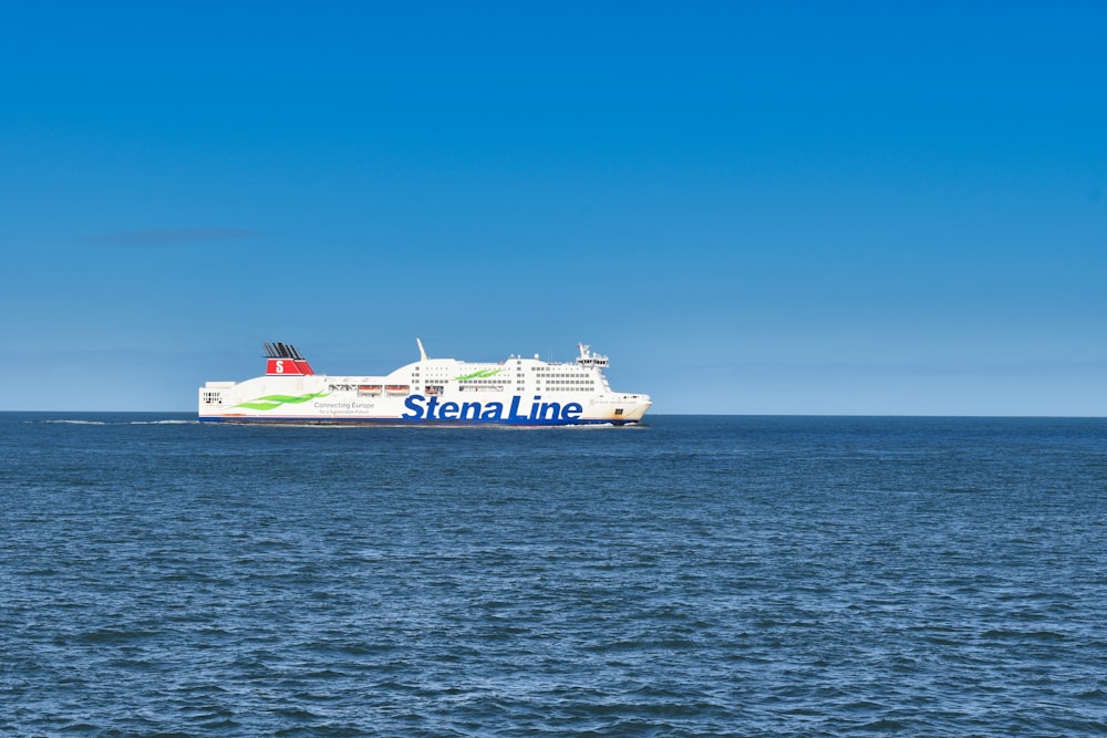 a large cruise ship in the middle of the ocean