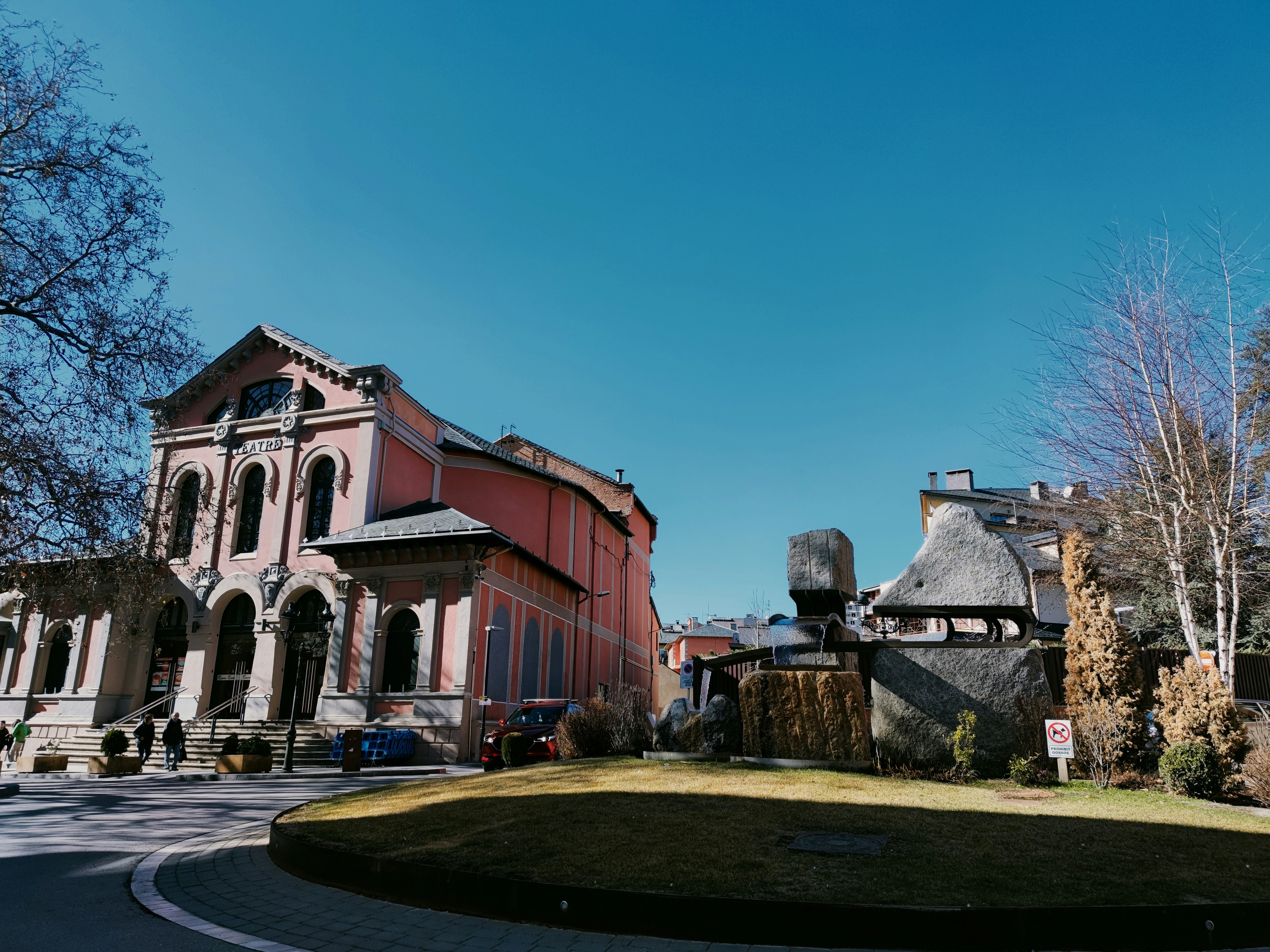 a large building with a clock on the front of it