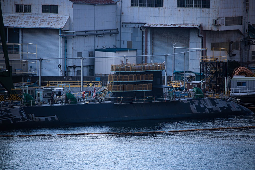 a large boat in a body of water