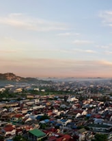 a view of a city with lots of houses
