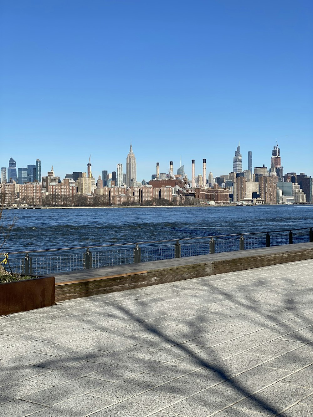 a view of a city from across the water