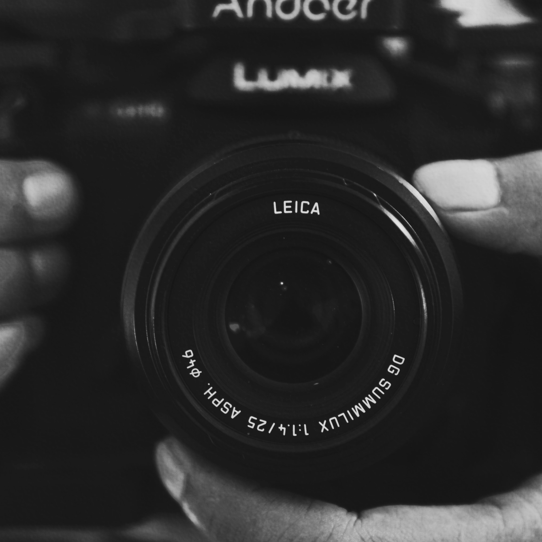 a person holding a camera in their hands