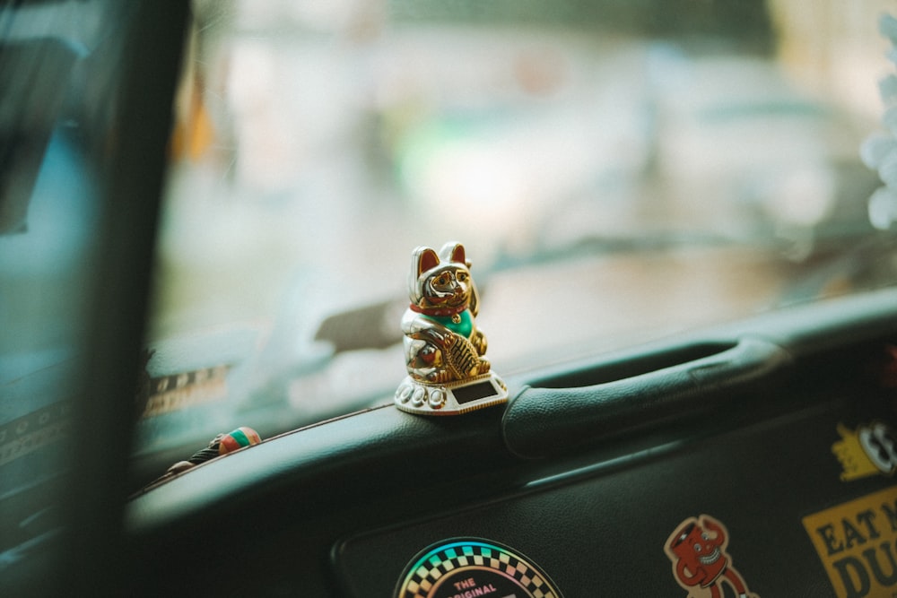 a close up of the dashboard of a car