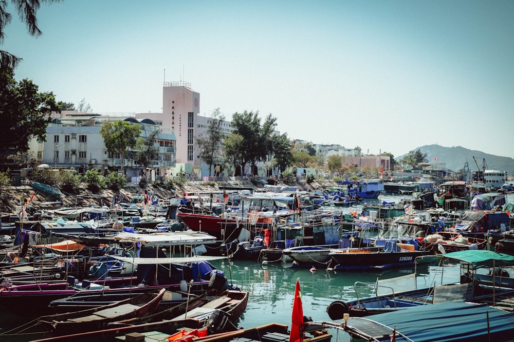 a harbor filled with lots of small boats