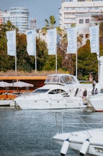 a couple of boats that are sitting in the water
