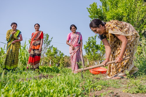 Indian women working together
