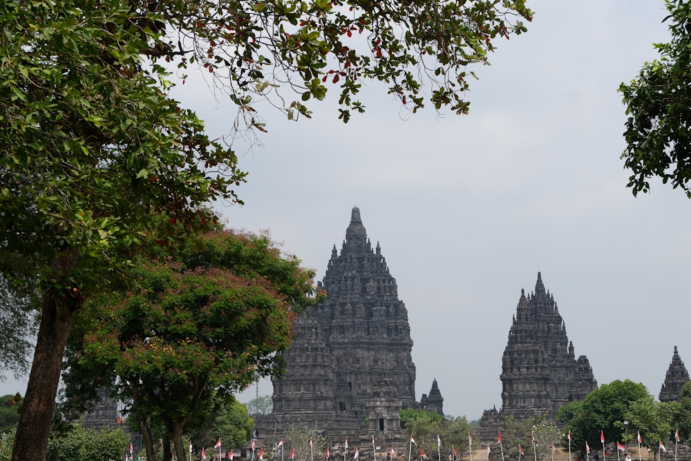 a large group of buildings sitting next to each other