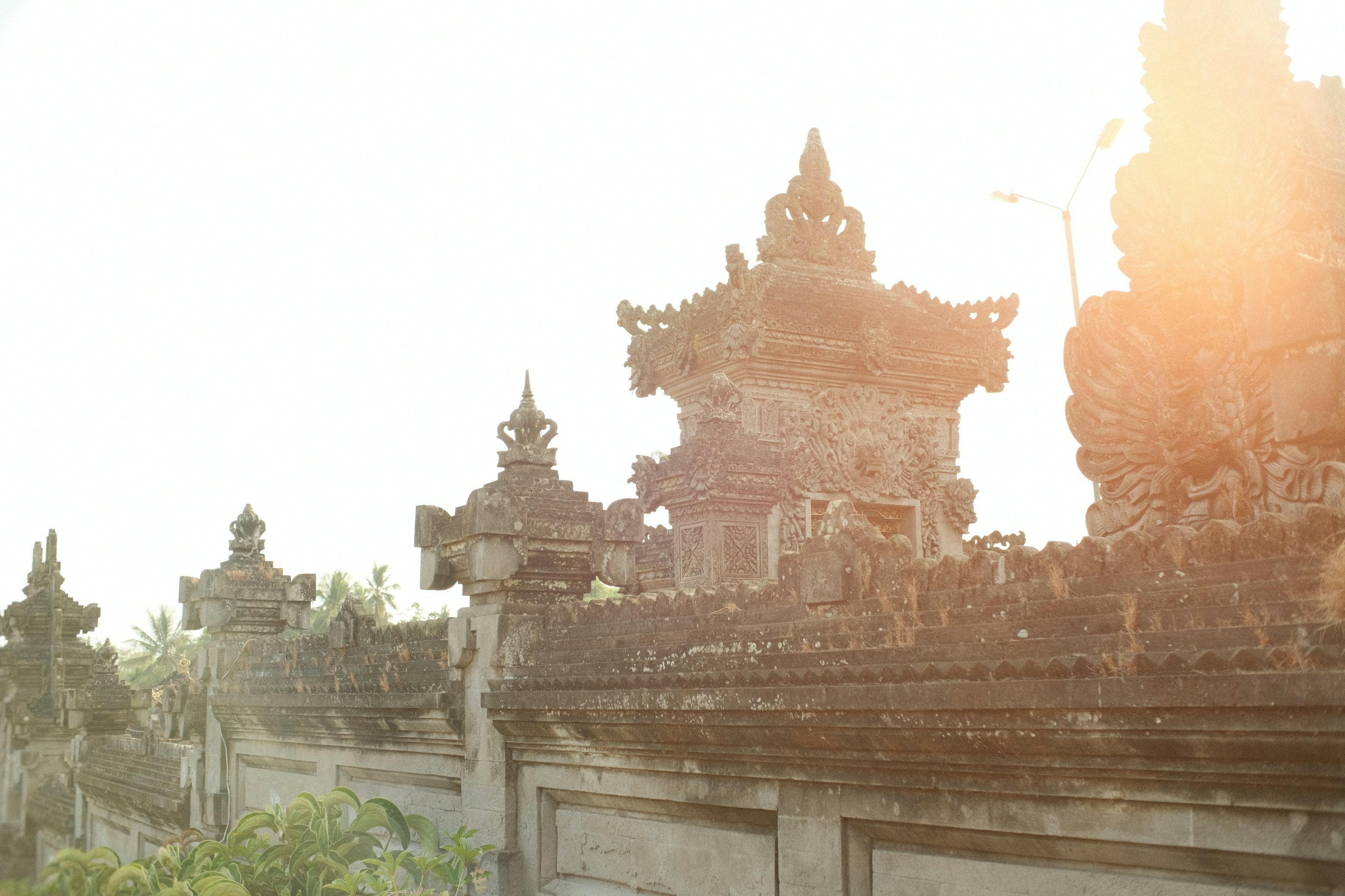 Vrindavan temple sunrise